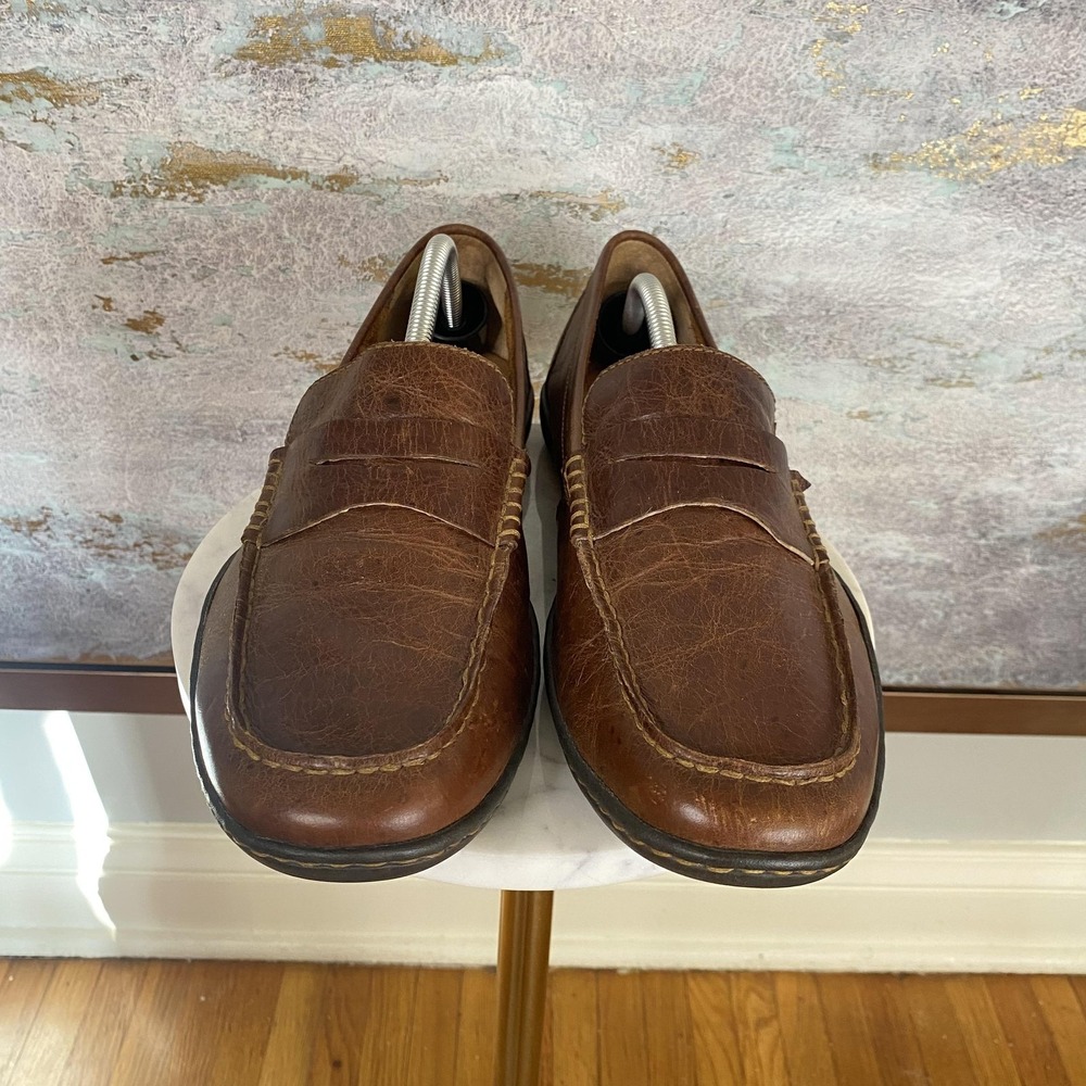 Born Shoes Mens Size 11 Brown Leather Penny Loafers Slip On Casual Comfort - Picture 3 of 11